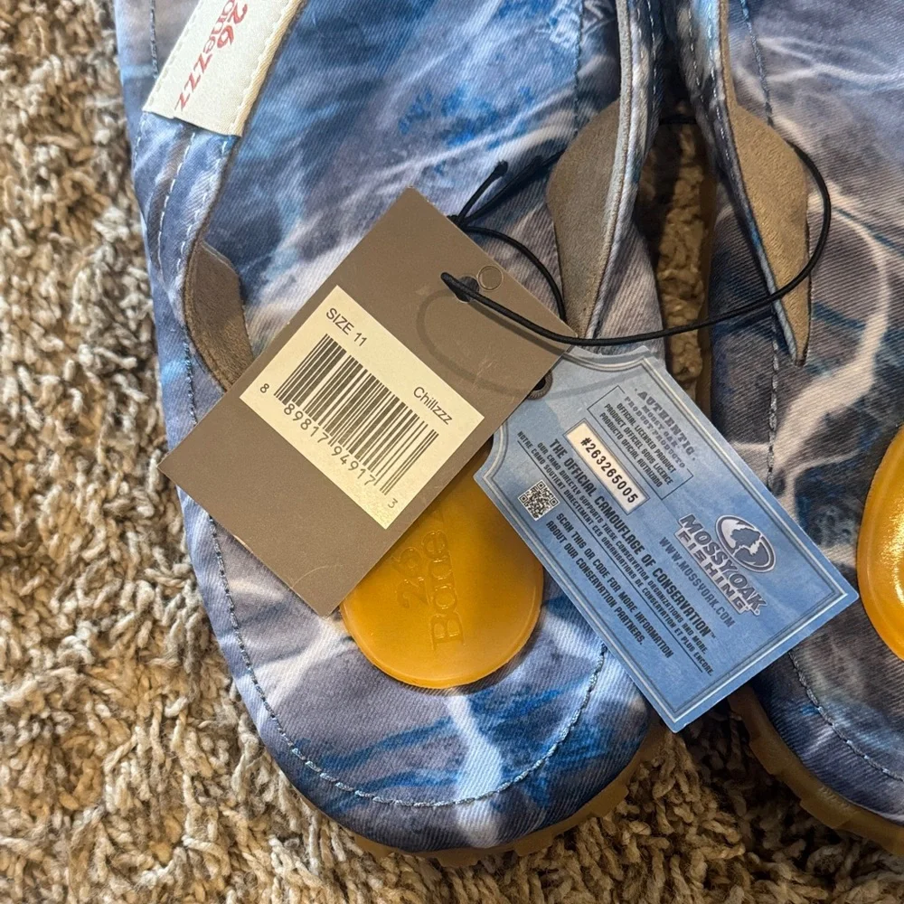 26 Bonezzz Blue Tie-Dye Flip Flop Sandals Bonezzz Chillzzz Flip Flops